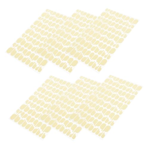 GALPADA 6 Blätter Doppelseitige Nagelklebestreifen für French Nail Form Sticker Starke Haftung Vielseitig Einsetzbar für Kunstnägel Praktische Maniküre Hilfe für Zuhause und von GALPADA