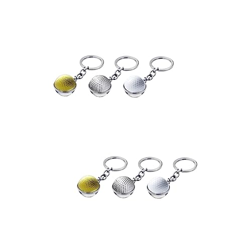 GALPADA 6stücke Golf Schlüsselanhänger Aus Tragbare Für Taschen Dekorative Schlüsselringe Für Golf-Fans Und Sportliebhaber von GALPADA