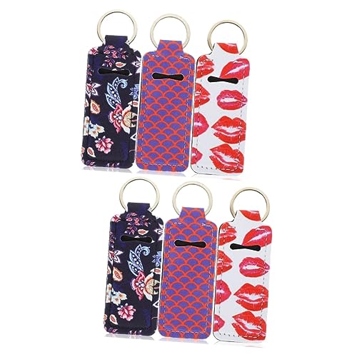 GALPADA 6stücke Lippenbalsam Schlüsselanhänger Tragbare Lippenstift Hülle Für Lippenpflege Für Reisen Camping Und Hochwertige Verarbeitung Und Langlebig von GALPADA