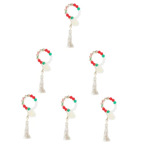 GALPADA 6stücke Quaste Handgelenk Schlüsselanhänger Für Mädchen Kreatives Taschenzubehör Mit Einzigartigem Design Als Zu Geburtstagen Und Feiertagen von GALPADA