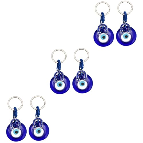 GALPADA 6 STK Schlüsselanhänger Bags ABC wickeltasche Key Böser Blick Schlüsselloch Armband Damen-geldbörsen portmonee Herren Hängende Verzierung für Taschen Taschenanhänger Zinklegierung von GALPADA