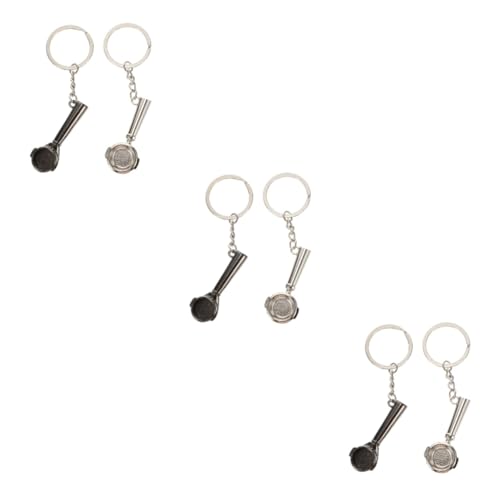 GALPADA 6stücke Kreative Schlüsselanhänger Aus Zinklegierung Im Kaffeedesign Schlüsselringe Mit Kaffeelöffeln Geschenkidee Für Kaffeeliebhaber Handtaschen Dekoration von GALPADA