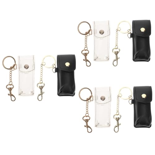 GALPADA 6stücke Lippenstift Schlüsselanhänger Aus Transparentem Praktischer Lip Balm Organizer Für Reisen Camping Und Partys Für Frauen Und Mädchen von GALPADA