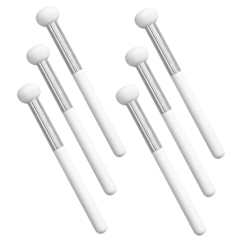 GALPADA 6 Stck Kompaktes Teiliges von Pinsel für Concealer mit Schwammkopf Hautfreundlicher Make Up Pinsel für Präzise Anwendung von Concealer und Lidschatten für Zuhause oder Unterwegs von GALPADA