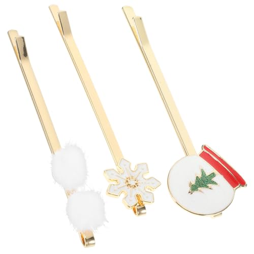 GALPADA 6 Stck Teiliges Metall Haarspangen Weihnachtsdesign Stabile Langlebige Haarklammern für Damen Festliche Haarschmuck für Dickes und Dünnes Haar für Weihnachten Party Geburtstag von GALPADA