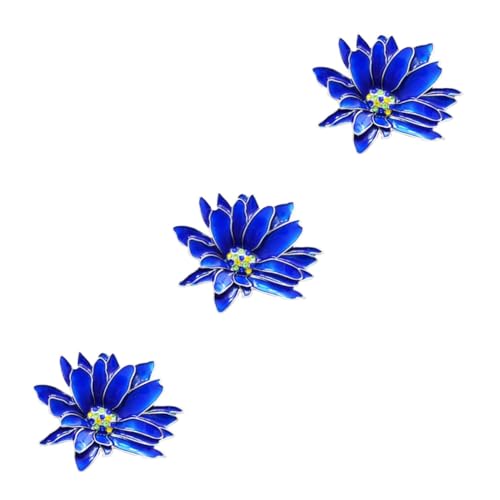 GALPADA 6 Stk Brosche aus Gänseblümchen-Blumen-Kristallbroschen Gänseblümchen-Blumenbrosche aqua kem blue abblue Frauenbrosche Gänseblümchen-Brosche Strasssteine Stift Korsage von GALPADA