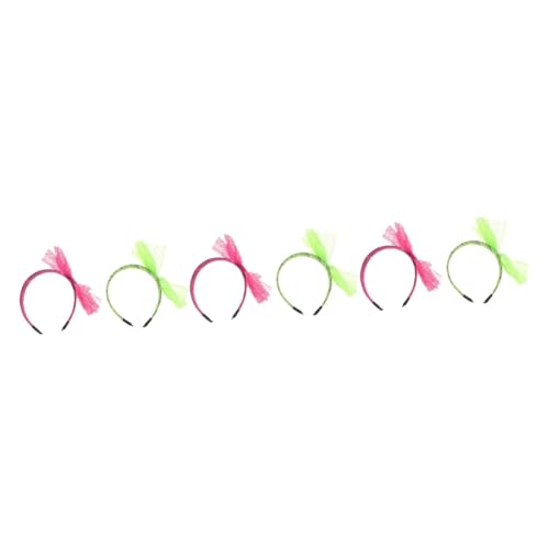 GALPADA 6 Stk Party-haarschmuck Knoten Haar Zubehör Vintage-accessoires Stirnband Mit Schleife Aus Spitze Damen Stirnbänder Frau Haarband Stirnband Für 80er Schal Breites Stirnband Fitness von GALPADA