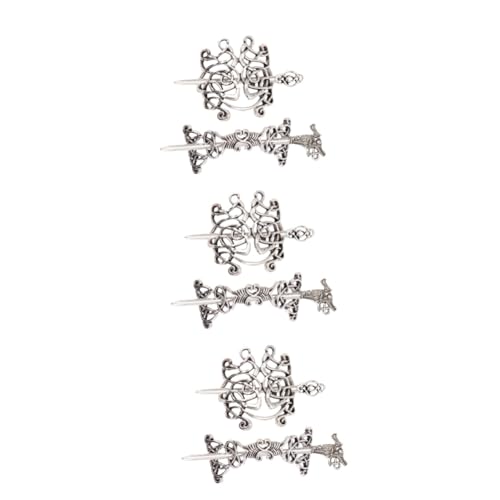 GALPADA 6 Stk schöne Haarnadel Wikinger Vintage Frau Haarspange haarschmuck Haar Klammern Haarspangen Haarklammern Haarnadel für Frauen exquisite Haarnadel Volksbrauch Kopfbedeckung Damen von GALPADA