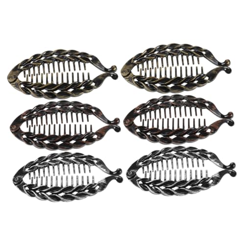 GALPADA 6 Stück Bananen Haarspangen für Dickes und Langes Haar Rutschfeste Krallenclips Haaraccessoires für Damen für Alltag und Besondere Anlässe von GALPADA