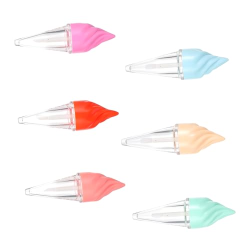 GALPADA 6 Stück Eiscremeförmige Lip Gloss Tuben Nachfüllbare Lippenbalsam Behälter für DIY Lippenpflege Leichte Kreative Lipstick Tubes für Reise und von GALPADA