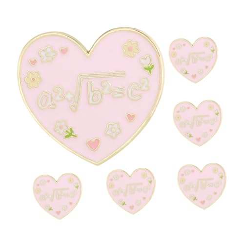 GALPADA 6 Stück Herzförmige Broschen aus Legierung Vielseitige Anstecknadeln für Pullover Mäntel Schals Rucksäcke Langlebiger Modeschmuck für Valentinstag Hochzeiten Partys von GALPADA