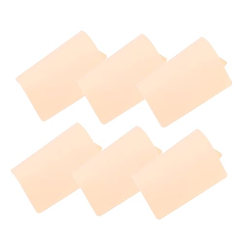 GALPADA 6 Stück Silikon Übungshaut für Tattoo und Eyeliner Praxis für Anfänger und Profis Doppelseitige Nutzung Realistische Textur Vorbereitung Echte Kunden von GALPADA