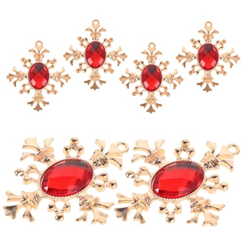GALPADA 6 Stück Teiliges Cross Buckle Charms aus Langlebiger Legierung mit Funkelnden Strasssteinen Barock Inspiriertes Design Leichte DIY Schmuckanhänger für Halskette Armband und von GALPADA