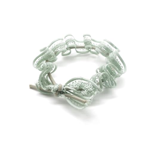 GALPADA 6 Stück Teiliges Elastische Haargummis mit Schleifen aus Spitze Weiche Haarkordeln in Schwarz Weinrot Marineblau Hellgrün für Mädchen und Dekorative Haarschleifen von GALPADA