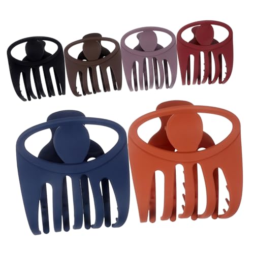 GALPADA 6 Stück Teiliges Französische Haarklammern für Dickes Haar Rutschfeste Flache Haarkrallenclips Vielseitiger Haarschmuck Damen Einfach zu Verwenden Modische Haarspangen für von GALPADA
