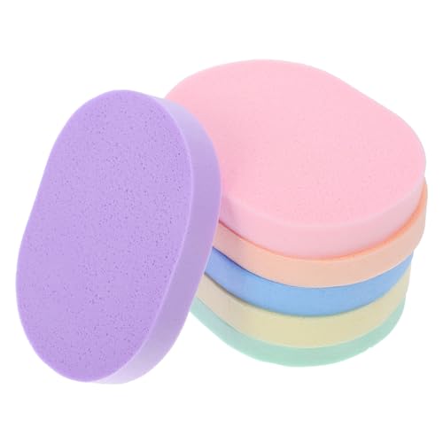 GALPADA 6 Stück Teiliges Gesichtsreinigungsschwämme Wiederverwendbare Peeling Pads für Sanfte Gesichtsreinigung und Make Up Entferner für Unterwegs und Einfache Handhabung von GALPADA