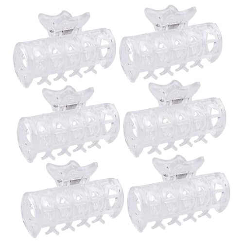 GALPADA 6 Stück Teiliges Hot Roller Clips Hitzebeständige Haarklammern für Dickes und Dünnes Haar Rutschfeste Lockenwickler Klemmen Einfach zu Bedienen für DIY Lockenstyling bei Frauen von GALPADA