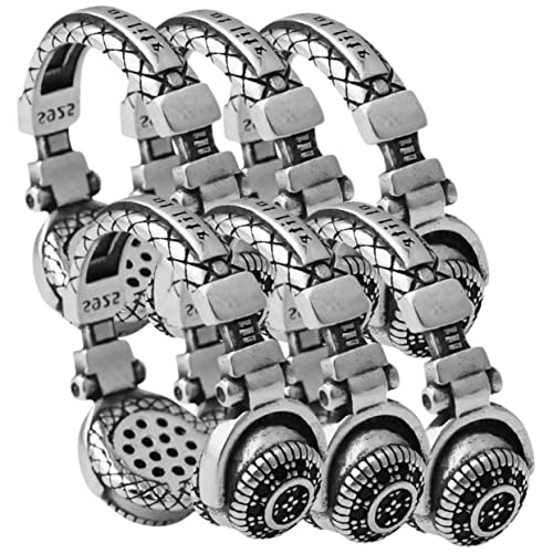 GALPADA 6stücke Kopfhörer Form Ringe Aus Legierung Für Männer Und Frauen Im Punk Stil Eine Passt Meisten Fingergrößen Stilvoll Und Schick von GALPADA