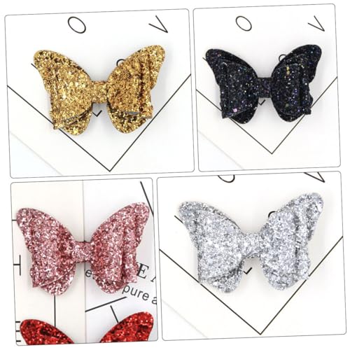 GALPADA 6 Stück Teiliges Mädchen Haarschleifen mit Glitzer Pailletten Bunte Schleifen Haarklammern Süßer Haarschmuck für Kleinkinder Sichere Clips für Geburtstage und Festtage von GALPADA