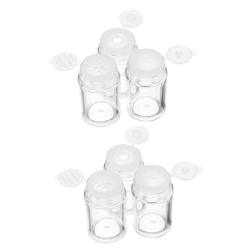 GALPADA 6 Stück Teiliges Mini Loose Powder Container mit Sieb und Deckel für Reisemake Up Glitzerpuder und Lidschatten Tragbar und Bruchsicher von GALPADA