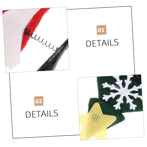 GALPADA 6 Stück Teiliges Weihnachts Haarspangen Bunte Niedliche Elastische Haarklammern für Damen und Langlebig Einfach zu Befestigen Festlicher Haarschmuck für Weihnachtskostüme von GALPADA