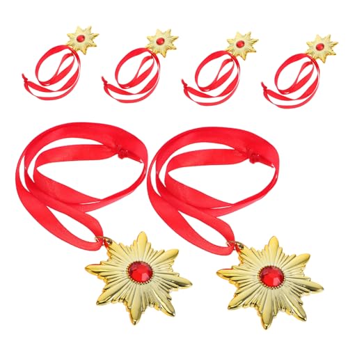 GALPADA 6 Stück Vampir Halsketten mit Lanyard Realistische Horror-vampirmedaillons für Herren und Damen Leichtes Goth Schmuckset Langlebig für Halloween Cosplay und Party-dekoration von GALPADA