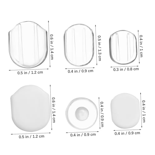 GALPADA 60 Stück Kleine Transparente Silikon Ohrclip Polster mit Rutschfestem Design Weiche Ohrclipschutz Pads für Komfortables Tragen als Ohrring Stopper Zubehör von GALPADA