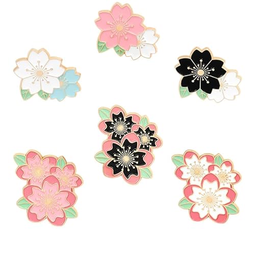 KirschblüTen Brosche Aus Legierung FüR Damen Elegante Anstecknadel FüR Hochzeiten Geburtstage Und Alltagsmode 3 05 X 2 54 Cm Bunte Dekoration FüR Taschen Und Kleidung von GALPADA