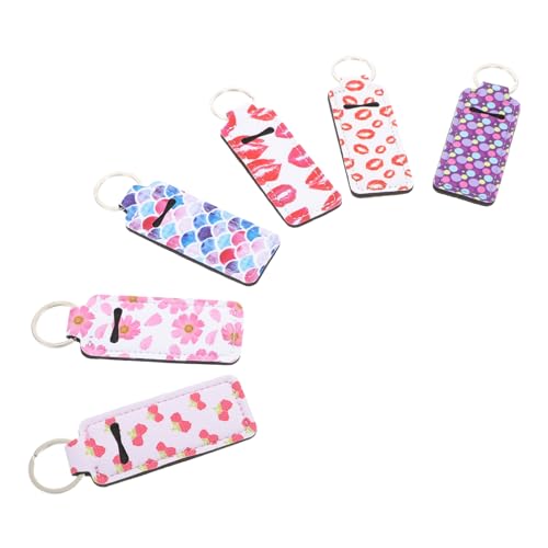 GALPADA 6stücke Lippenstift Halter Schlüsselanhänger Praktischer Und Dekorativer Lippenstift Schutz Für Unterwegs Für Taschen Und Schlüsselbund Erhältlich von GALPADA