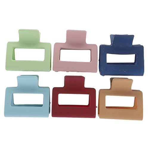 GALPADA 6 Stück Pferdeschwanz Krallenklammern aus Kunststoff Große Haarspangen für Dickes Haar Haarschonend für Damen für Partys und Hochzeiten von GALPADA