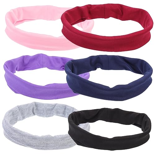 GALPADA 6stücke Elastisches Sport-stirnband Für Damen Rutschfeste Schweißbänder Yoga-kopfschweißband Anti-rutsch-stirnband Sport-schweißband Für Verschiedene Aktivitäten von GALPADA