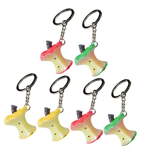 GALPADA 6stücke Teiliges Schlüsselring Schlüsselanhänger Apfel-Design Dekorativer Schlüsselhalter Für Taschen Für Weihnachten Und Besondere Anlässe Langlebig Und Leicht von GALPADA