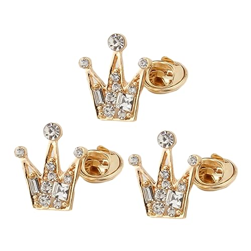 GALPADA 6stücke Mini Crown Broschen Unisex Krone Anstecknadeln Für Hemd Kragen Corsage Goldene Accessoires Für Damen Und Herren Für Partys Und Besondere Anlässe von GALPADA