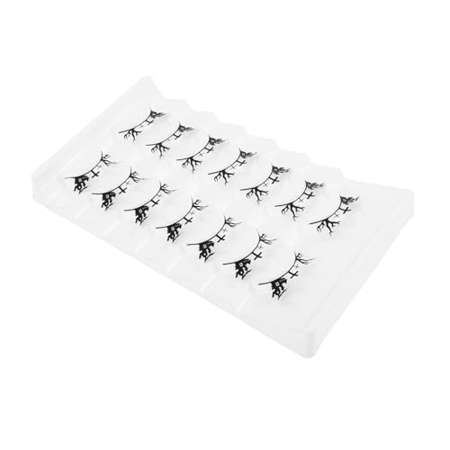 GALPADA 7 Paare Halloween Fake Eyelashes mit Einzigartigem Cutout-design Dichte Leicht Anzubringende Künstliche Wimpern für Frauen für Halloween Cosplay und Party-make-up von GALPADA