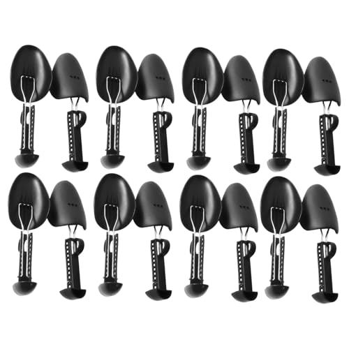 GALPADA 8 Paare Einstellbare Tütze Schuhe Keilrahmen Damen Schuhweiter Schuhspannereinsätze Schuhspanner, Schuhspanner Schuhdehnerstiefel Stiefelexpander Für Damen Plastik Schwarz von GALPADA