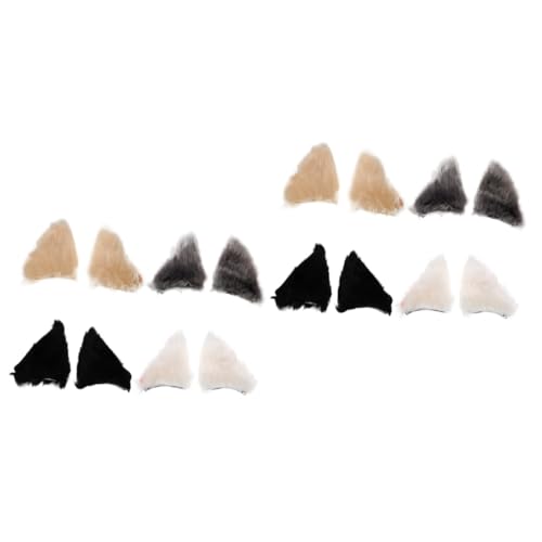 GALPADA 8paare Katzenohren Haarclips Plüsch Cosplay Haaraccessoires Für Damen Vielseitig Und Bequem Für Kostümpartys Und Tägliches Styling Verschiedenen Farben Erhältlich von GALPADA