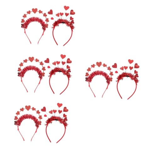GALPADA 8 Stk Liebe Stirnband Accessoires Für Mädchen Sonnenbrille Stirnband Amor Kostüm Stirnband Zum Valentinstag Liebhabertag Stirnbänder Antenne Grüßer Requisiten Kind Erwachsener von GALPADA