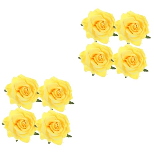 GALPADA 8 Stk Haarnadel Rosen für die Haare Haarspangen für Frauen haarschmuck Haar Klammern Blumensimulation Haarnadel Rosen-Haarspange Kamelie Kopfbedeckung Suite Brosche Fräulein von GALPADA