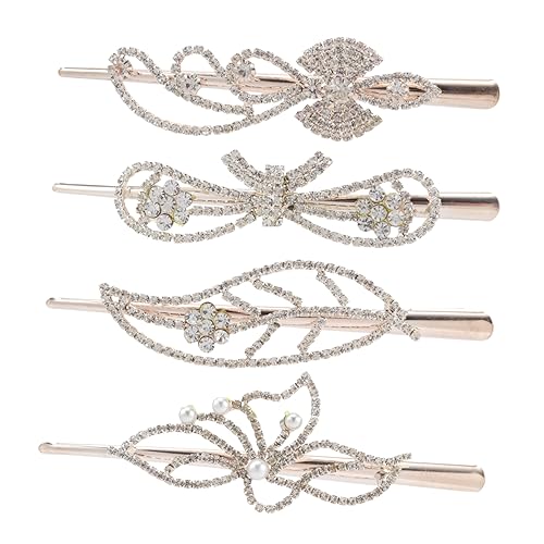 GALPADA 8 Stk Strass- Haarspange Hochzeits Haarspange Hochzeits-Haarspange Hochzeitshaarschmuck für Frauen Strass-Kopfschmuck Haarklammer Tiara Haarstyling-Clips Krokodilklemmen von GALPADA