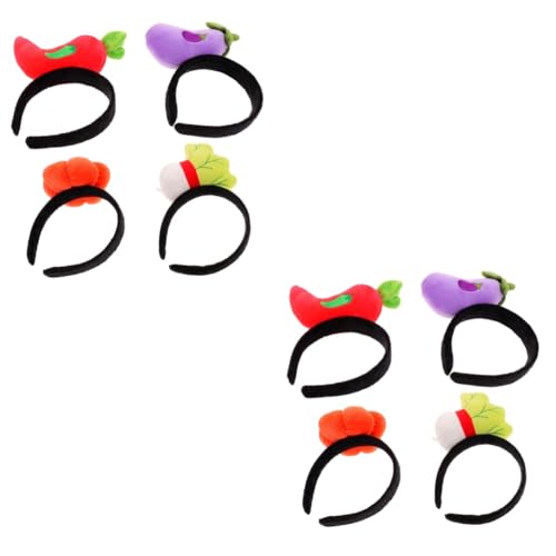 GALPADA 8 Stk pflanzliches Stirnband entzückender Haarschmuck Stirnband für Kinder Kinderkostüm kinderkleider kinderkleidung Haarband Party-Cartoon-Pflanzenhaardekor Foto-Requisite Plüsch von GALPADA