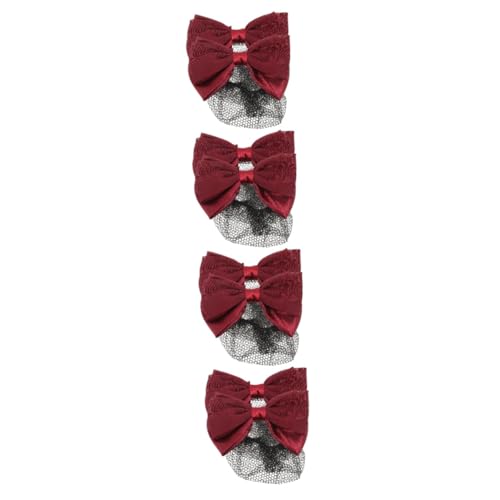 GALPADA 8 Stück Haarnadel Haarschmuck Für Frauen Haarnetze Für Dutts Schleife Haarnetze Für Frauen Haaraufsatz Haarspangen Haarknoten Abdeckung Clip Haarnetz Haarknoten Clip Für von GALPADA