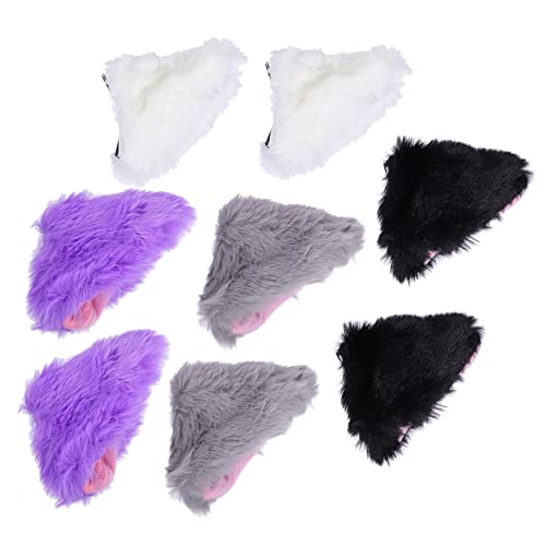 GALPADA 8stücke Katzenohren Haarclips Für Halloween Cosplay Clips Langlebige Sichere Haarschmuck-accessoires Für Damen Für Kostümpartys Fotorequisiten von GALPADA