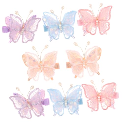 GALPADA 8stücke Teiliges Dekorative Haarspangen Mit Niedlichen Schmetterlingsmotiven Für Mädchen Farbenfrohe Haarklammern Für Besondere Anlässe Und Alltag Elegantes Design Und Bequeme von GALPADA