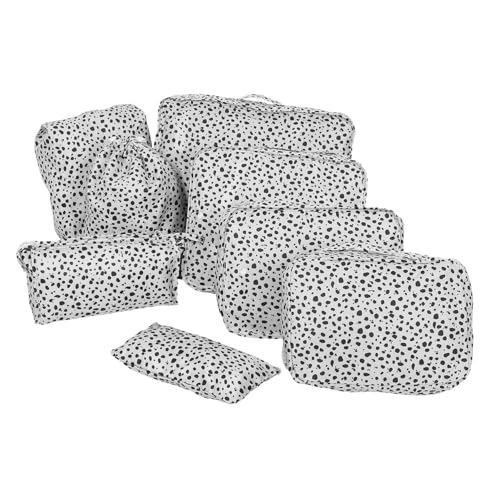 GALPADA 8stücke Teiliges Reise-Kosmetik Praktische Aufbewahrungstaschen Für Make-up Toilettenartikel Und Kleidung Für Damen Und Mädchen Unterwegs Leichtes Design Mit Reißverschluss von GALPADA