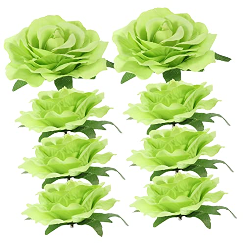 GALPADA 8st Rosen Haars Pangen Patricks Day Haarspange Kleine Blumenhaarspangen Haar Haarschmuck Rosafarbene Haarspange Rosafarbene Haarnadel Haarklammer Fräulein Mädchen Stoff von GALPADA