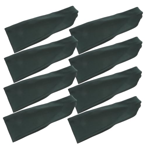 GALPADA 8 Stück Teiliges Elastisches Sport Stirnband Rutschfestes Fitness Haarband für Damen Atmungsaktiv und Bequem für Yoga Laufen Workout und Outdoor Aktivitäten Military Grün von GALPADA