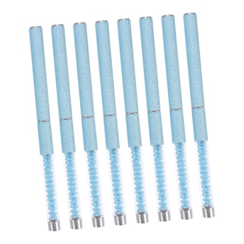 GALPADA 8 Stück Teiliges Nageldesign Pinsel Set Langlebige Acryl Nagelkunst Pinsel mit Diamantstiel Malpinsel für DIY Nail Art und Professionelle Salon Anwendungen von GALPADA