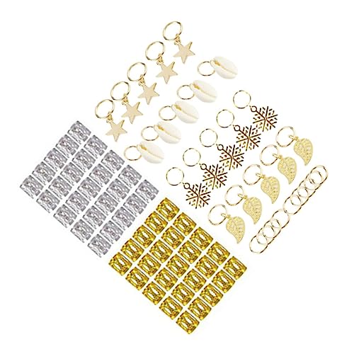 GALPADA 80 Stück Dreadlocks Haarschmuck Ringe DIY Haar Manschetten aus Verstellbar für Dreadlocks und Zöpfe Dekorative Haaraccessoires für und Männer von GALPADA