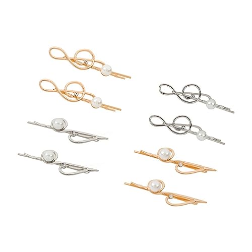 GALPADA Perlen-Haarspange 8st Haarspange Haarklammer Kopfbedeckungen Für Damen Gut Haarnadel Frauenhaar Kopfschmuck Haar Klammern Koreanische Version Seitenclip Fräulein Frauen Haarspange von GALPADA