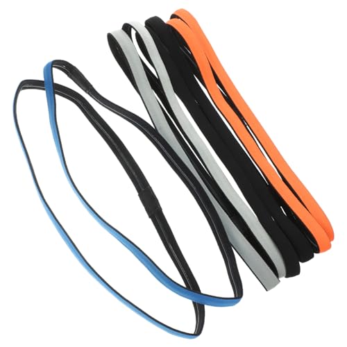 GALPADA 8Stücke Elastische Sport Stirnbänder für Schweißableitend und Atmungsaktiv Rutschfeste Stirnbänder für Yoga und Fitness von GALPADA